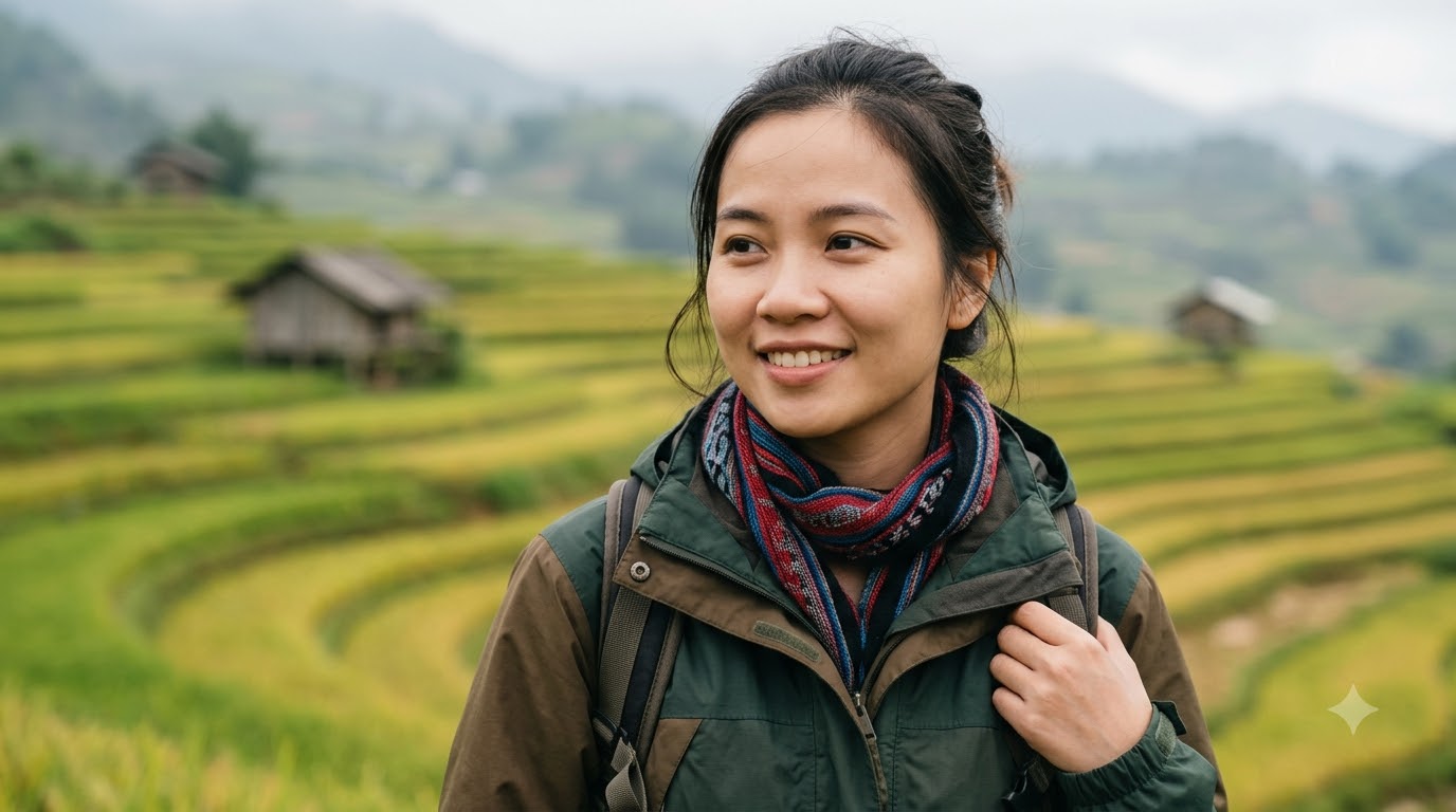 Sơ đồ năm khoản chi cho chuyến Sapa gồm di chuyển, lưu trú, ăn uống, phương tiện tại chỗ và vé tham quan